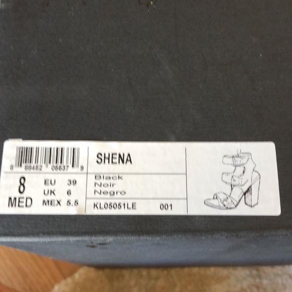 Kenneth Cole size 8 black strappy high heels. - Picture 9 of 10